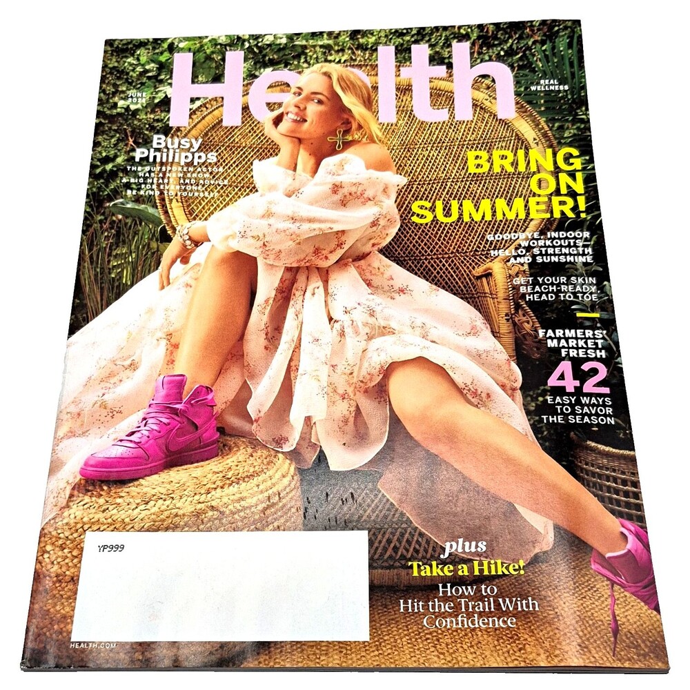 Health Magazine June 2021 - Busy Philipps Cover - Illustrated Wellness Issue